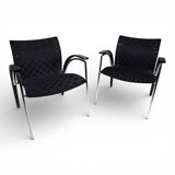 Thonet set of 2 lounge chairs by Peter Maly, 1980
