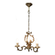 Louis XV cage chandelier gilded bronze with 3 lights twentieth era