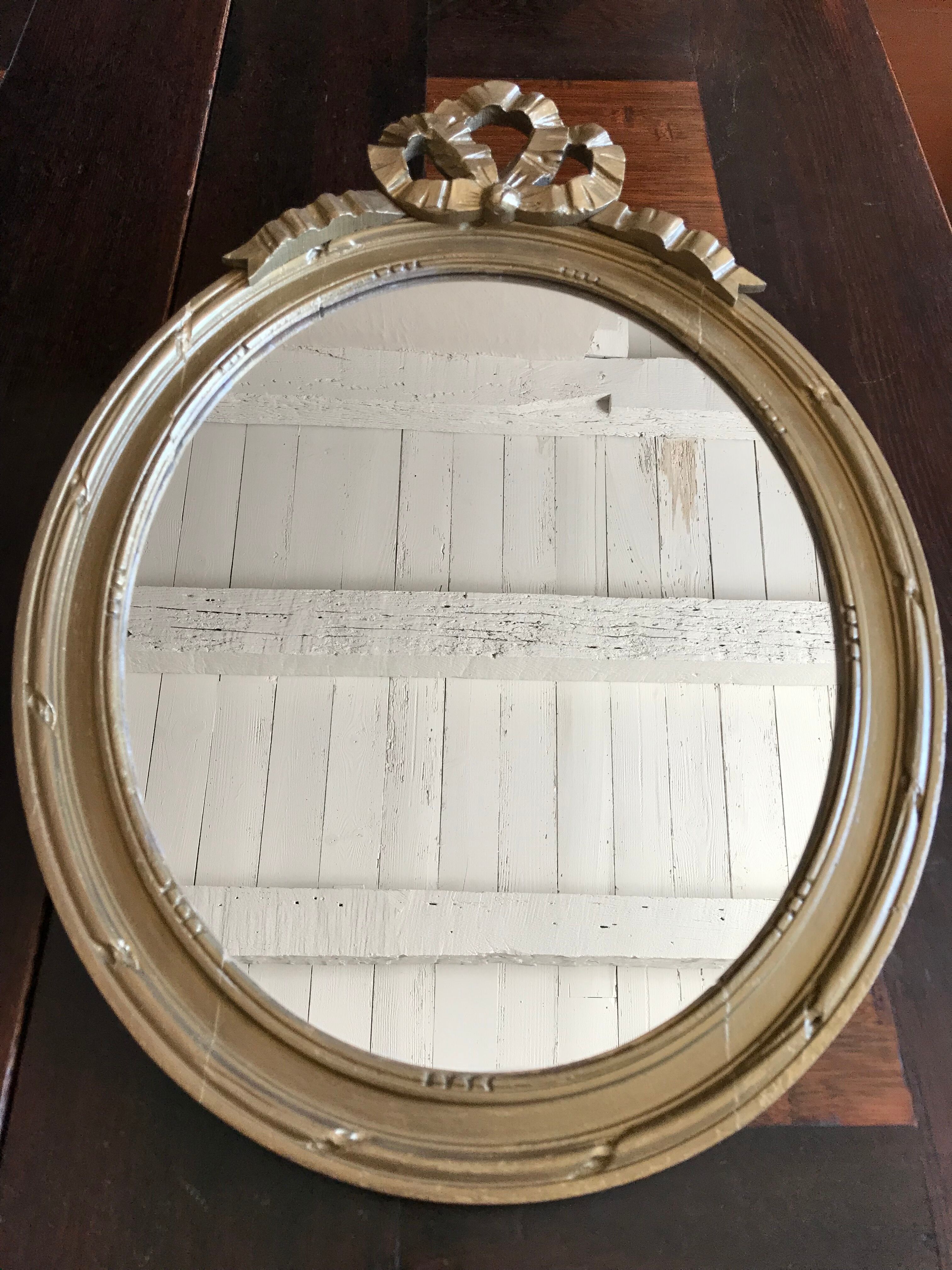 Oval mirror Louis XVI style