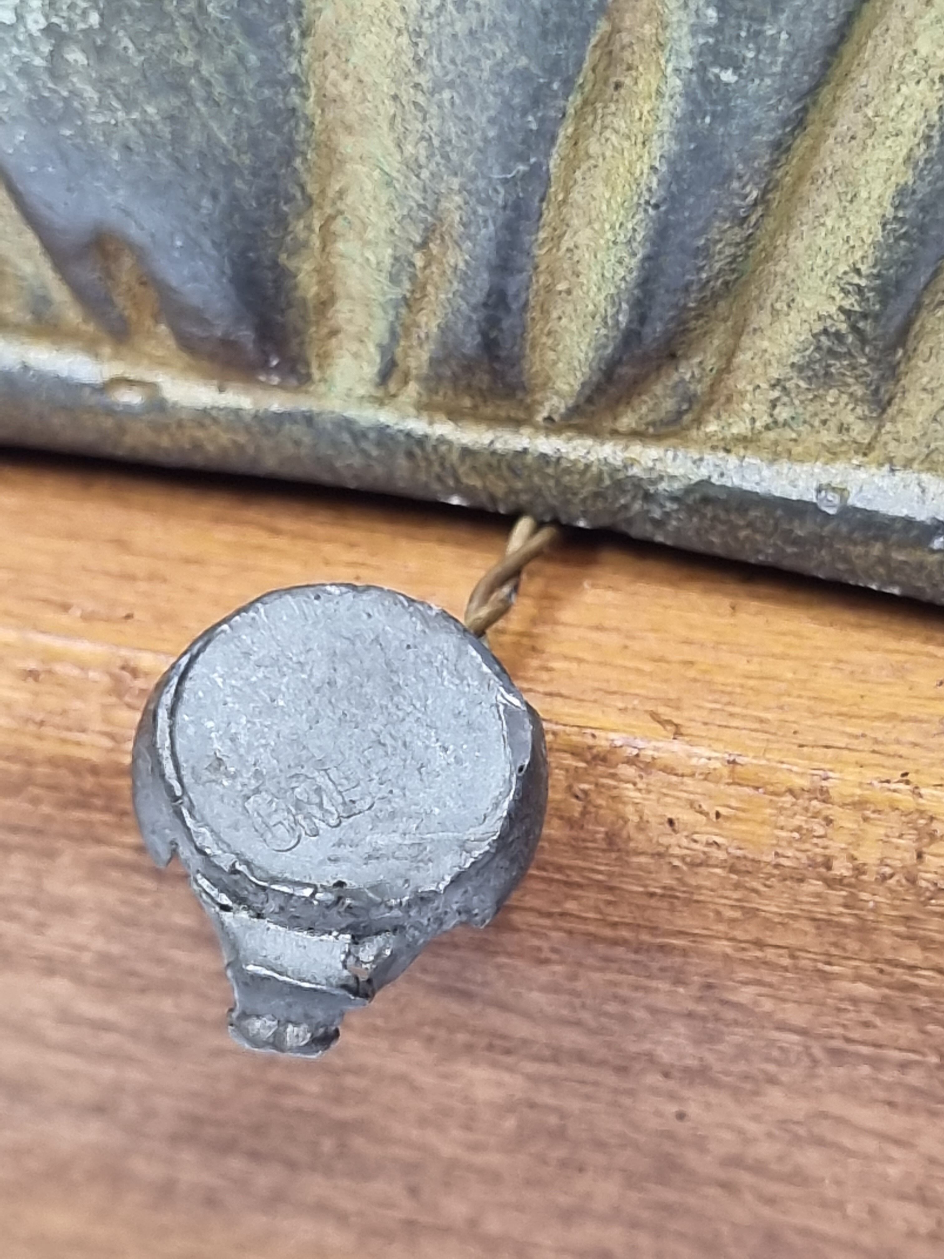 Bust of Homer in patinated plaster on wooden base, 21 cm