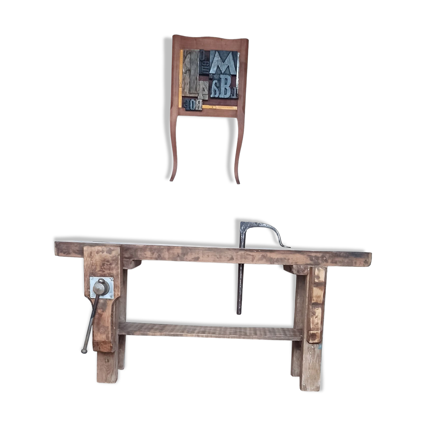 Workbench / console in solid wood