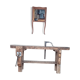 Workbench / console in solid wood