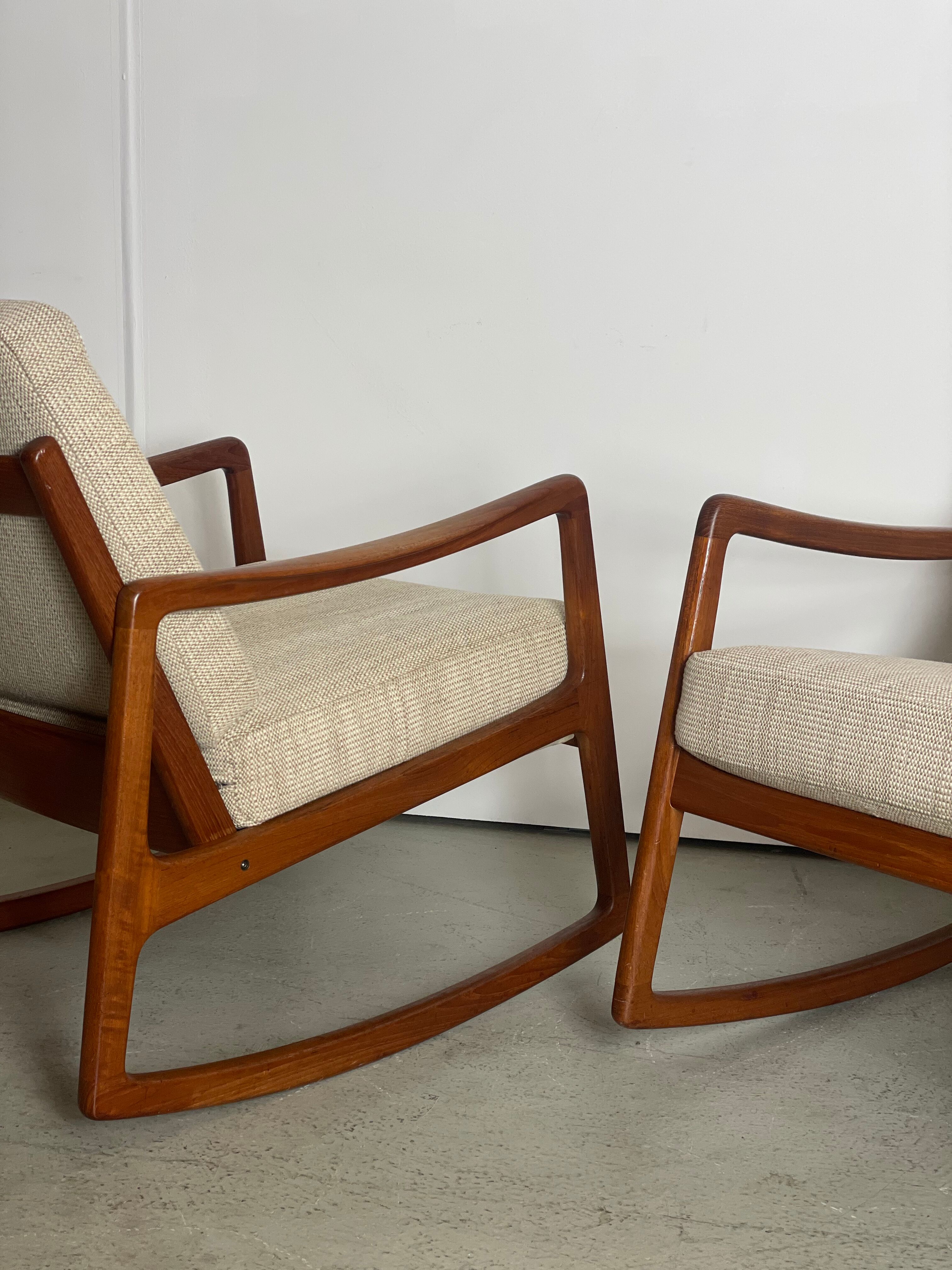 Rocking chair by Ole Wanscher for France&Son, Denmark