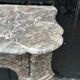 Cheminee de style Louis XV en marbre Stinkal vers 1880