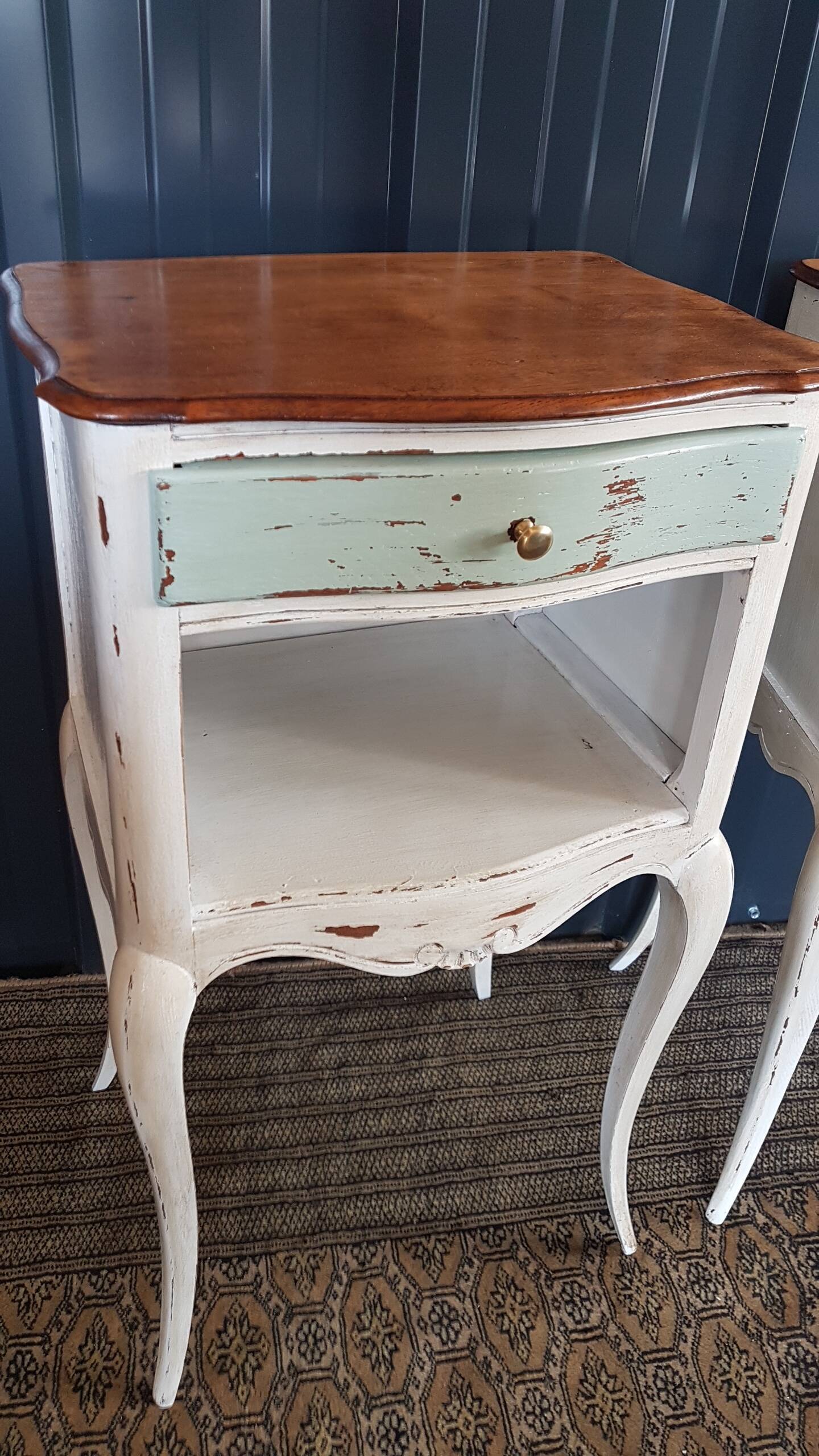 Pair of Louis XV style bedsides restyled