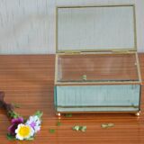 Glass and mirror jewellery box