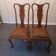 Chippendale chairs, Queen Anne style, circa 1920