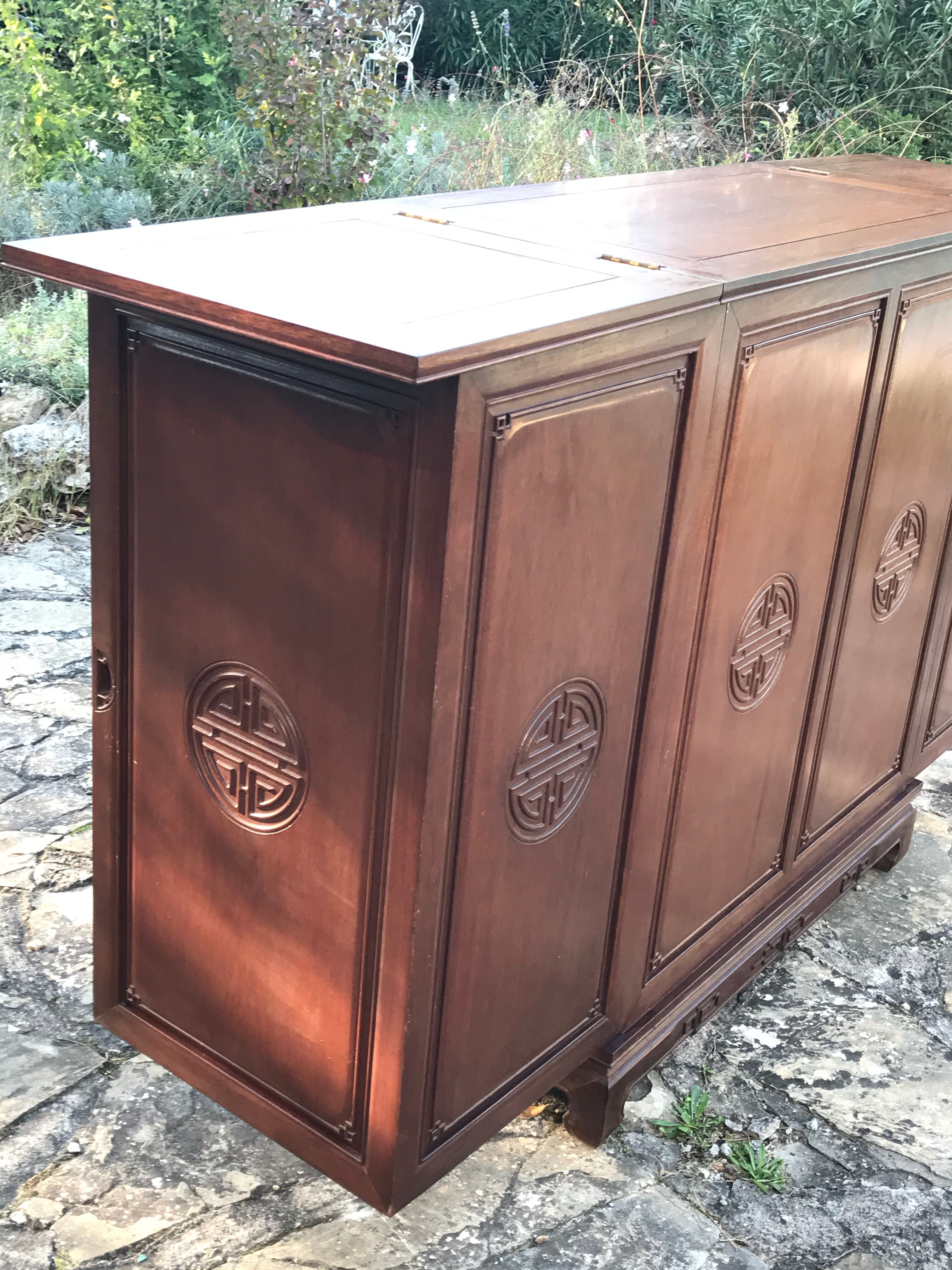 Art Deco rosewood bar