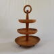 Serviteur corbeille a fruits en bois vintage scandinave
