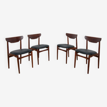 mid-century danish rosewood chairs, set of 4