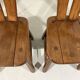 Brutalist oak dining chairs 1970’s