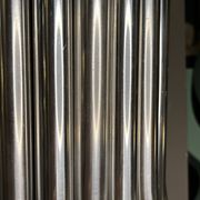 Raak 'concorde' pair of wall lights, 'organ tube' type in brushed aluminium, ca 1970