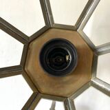 Old brass and glass suspension