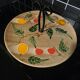 Vintage presentation plate Poët-Laval – Fruit Decor – Drô Craftsmanship