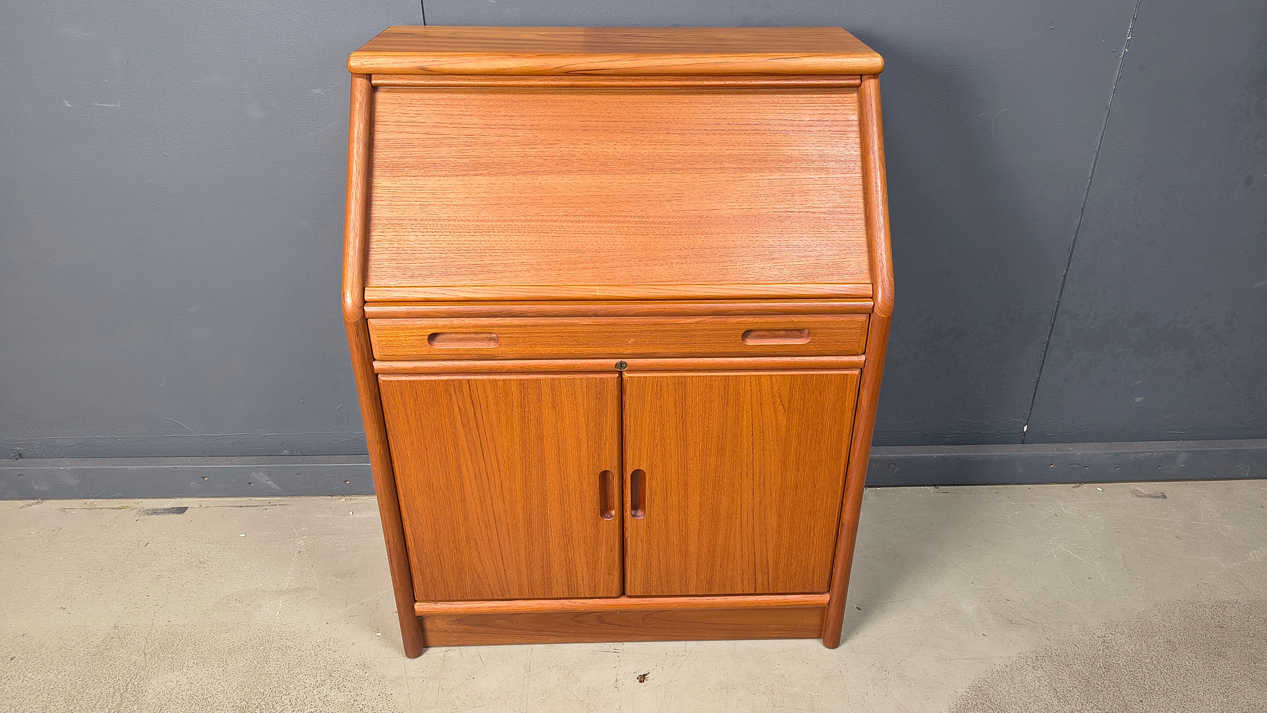 Teak secretaire by Dyrlund, Denmark, 1960s