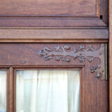 Napoleon III library cabinet or partition cabinet, furniture with beveled display window