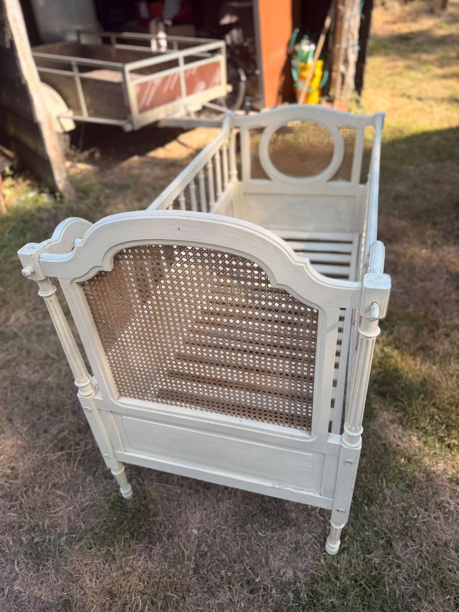 Bed in the old Louis XVI style