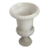 Vintage alabaster lamp on square base - decorative object