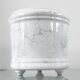 Vintage tripod cache-pot in glazed earthenware with a bubble decoration.
