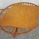 Vintage 1950 rattan coffee table