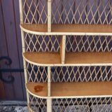 Large rattan bookcase