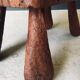 Brutalist Handcrafted Carved Oak Coffee Table, Belgium, 1960s