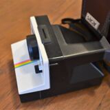 Polaroid land camera 1000 vintage button green with bag