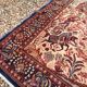 Tapis persan ispahan fait main scène chasse royale laine coton 160x110cm