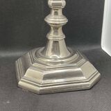 Pair of English silver-plated candlesticks from the 1950s