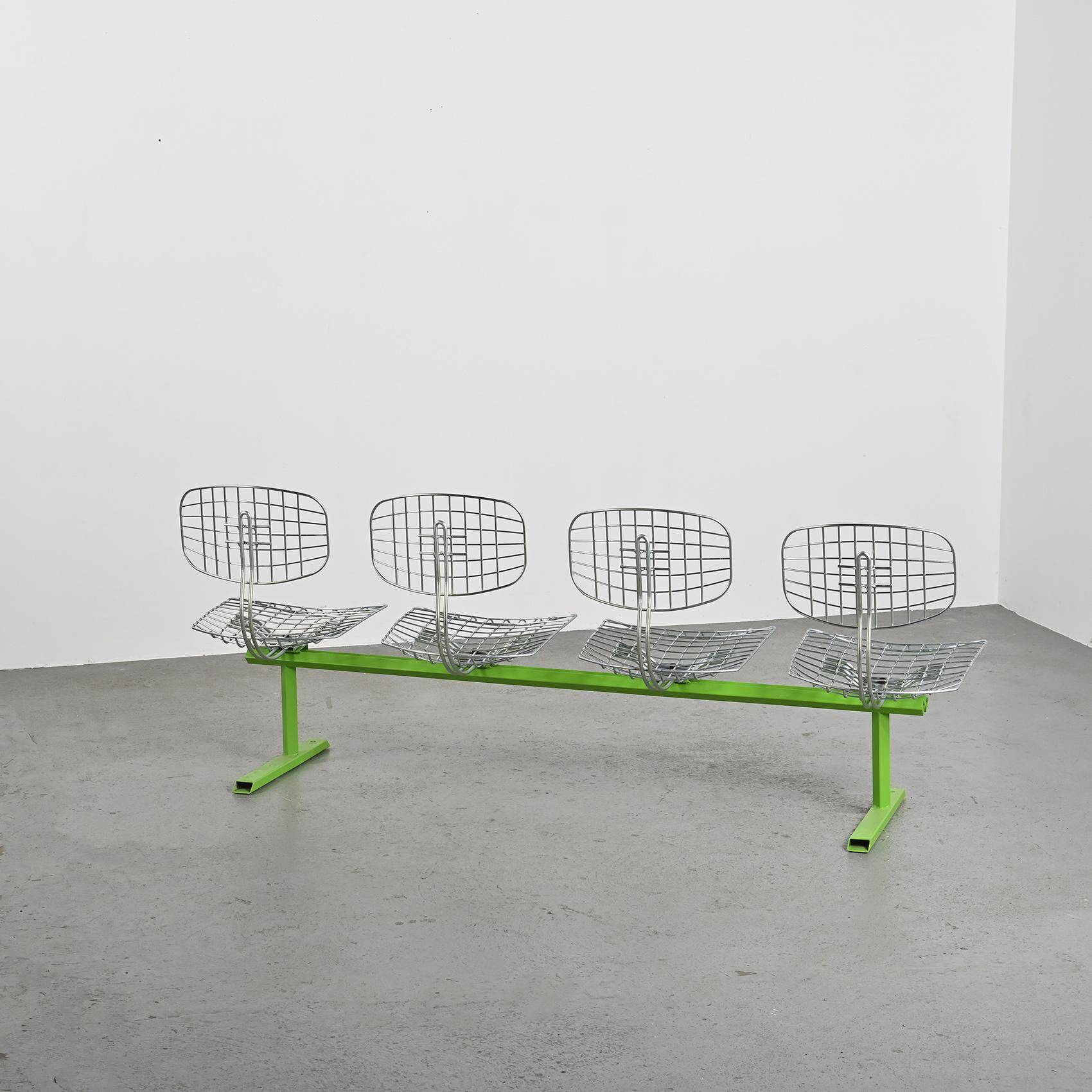Michel Cadestin : Banc Beaubourg à 4 assises 1974