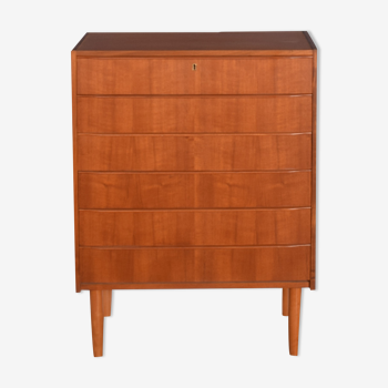 Commode rétro danoise restaurée en teck des années 1960