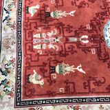 Tapis ancien chinois laine fait main 154x254 cm