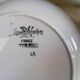 Six old plates in Sarreguemines of the "Turbigo" service