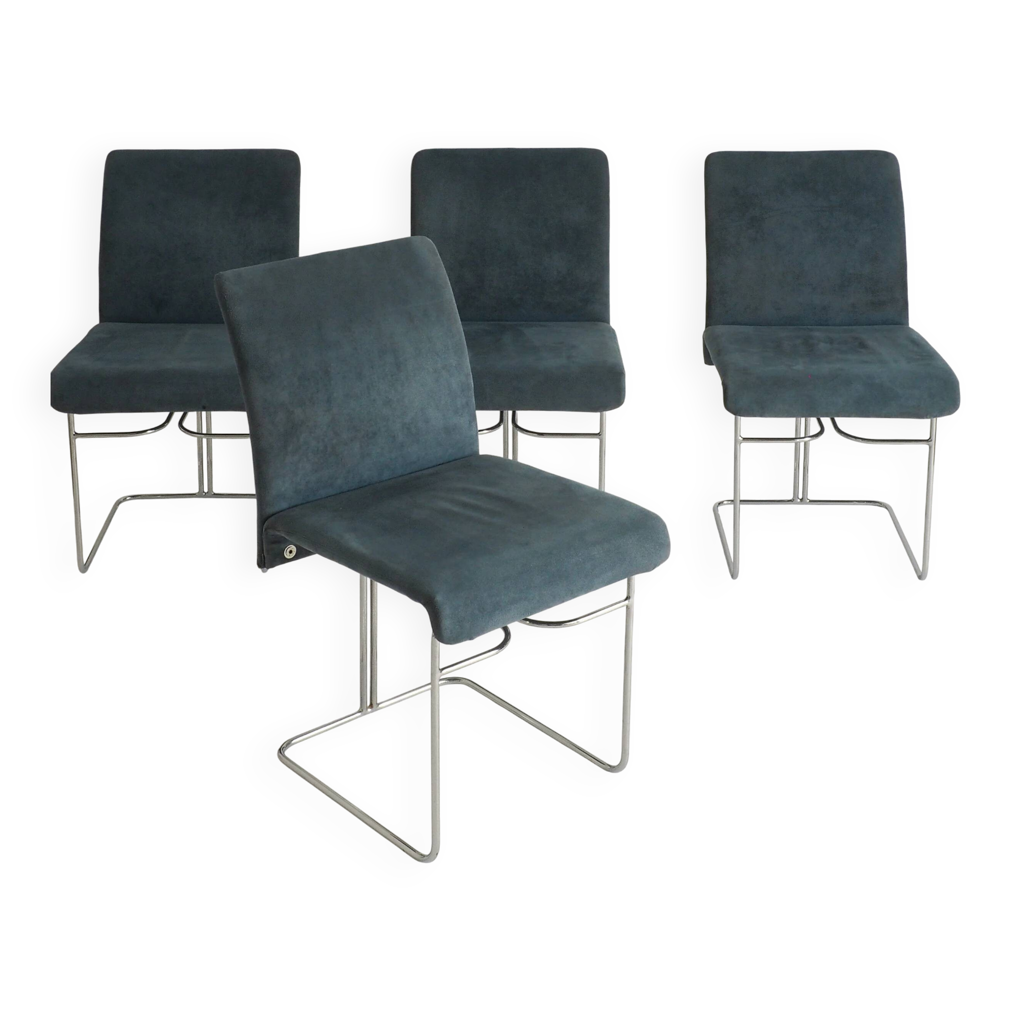 Set of 4 dining chairs by Ernesto Radaelli for Saporiti
