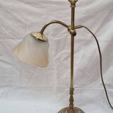 Gold brass desk lamp