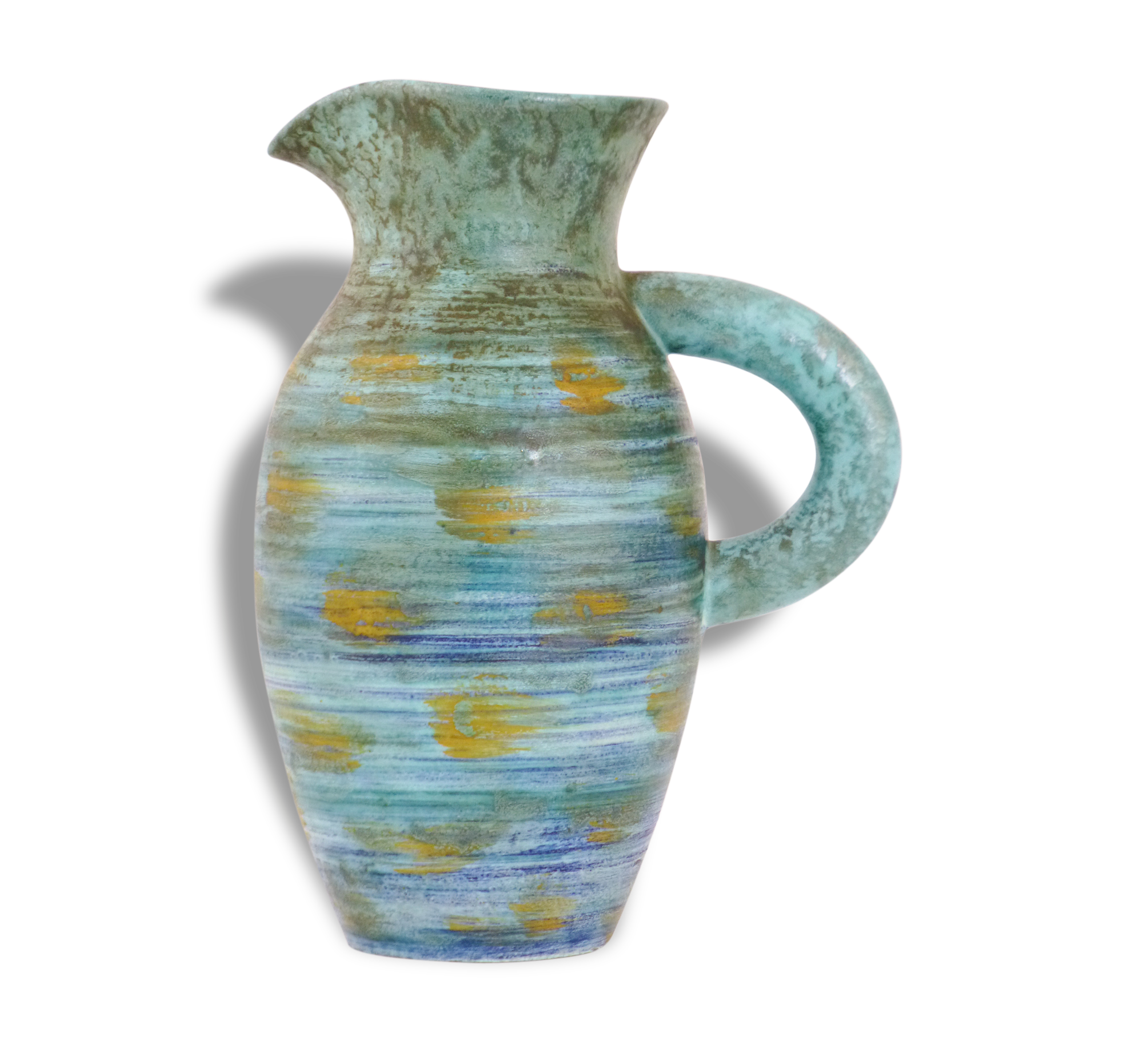 Important pitcher Robert Dupanier in Vallauris vintage 50's 50s ceramic