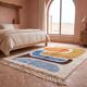 Tapis berbère beni ouraine à motifs colorés taille 150 x 250 cm