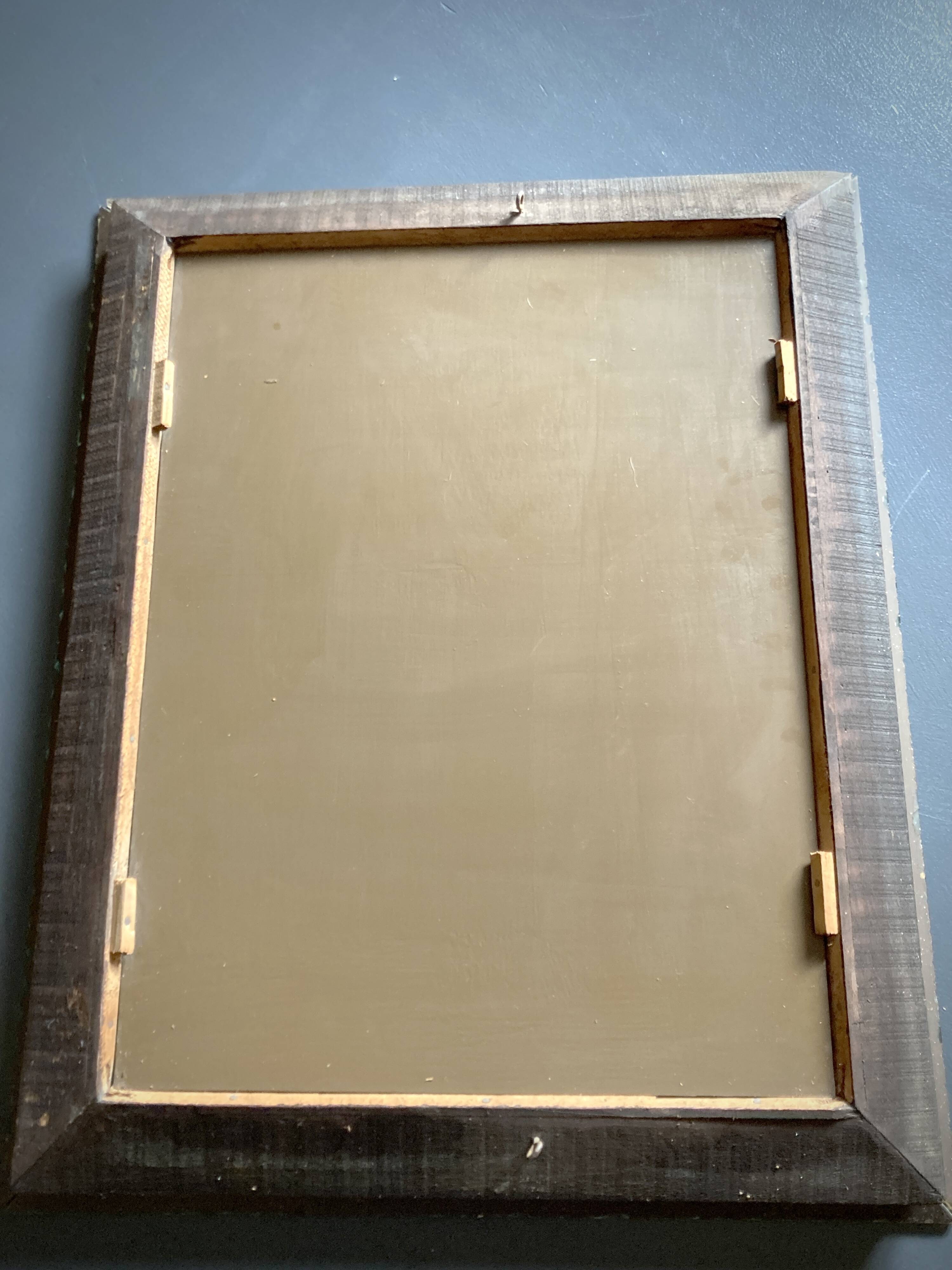 1940s mirror with glazing beads