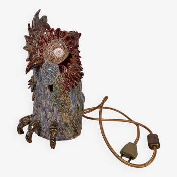 Ceramic owl lamp