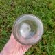 Set of 3 retro glass bottles