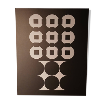 Victor Vasarely d'après œuvre copusculaire