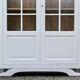 Vintage glass-fronted Parisian wardrobe
