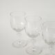 Set of 4 large crystal wine glasses, 1930.