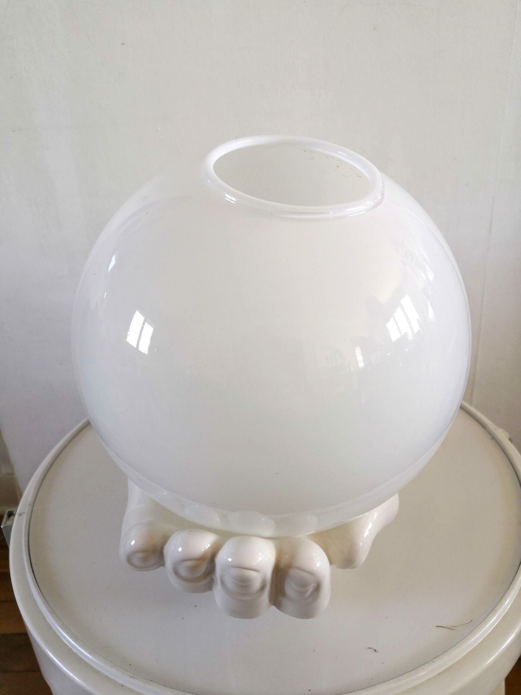 Vintage hand lamp in ceramic 70s