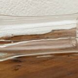 Vase en verre soufflé transparent