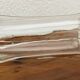 Clear blown glass vase