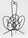 Vintage 1950s butterfly magazine rack - black steel