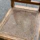 Art Deco chair in solid wood and cane