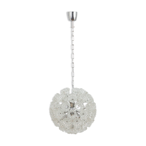 lustre Murano fleurs en verre Sputnik, italie années 1970