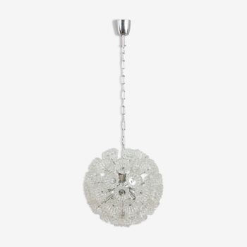 Murano glass flowers Sputnik chandelier, Italy 1970s